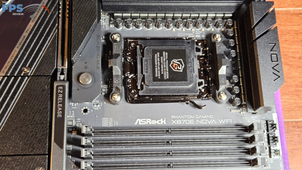 ASRock Phantom Gaming X870E NOVA WiFi motherboard: cpu socket