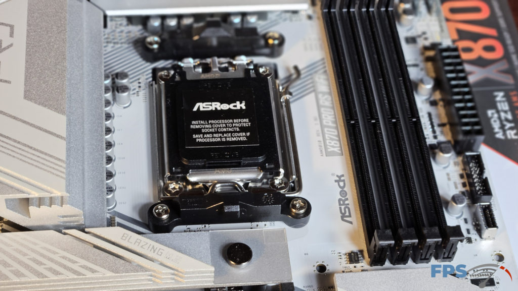 ASRock X870 Pro RS WiFi motherboard: cpu socket