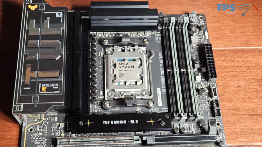 ASUS TUF GAMING X870-Plus WiFi motherboard: CPU installed