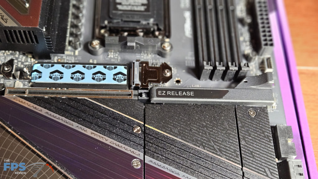 ASRock Phantom Gaming X870E NOVA WiFi motherboard: M.2 heatsink