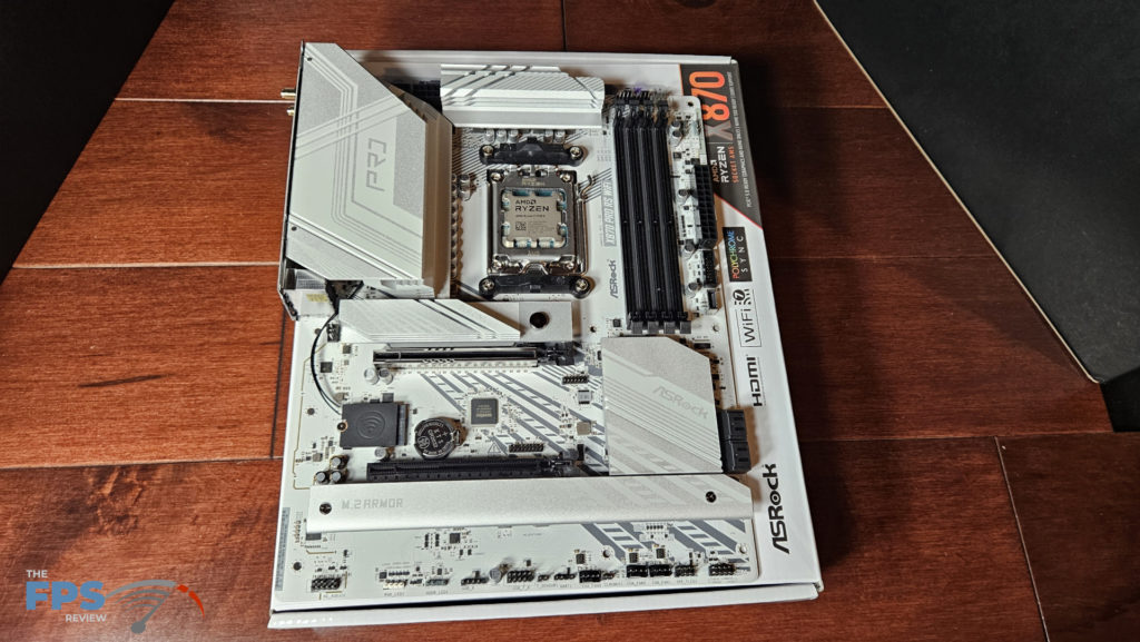 ASRock X870 Pro RS WiFi motherboard: full board