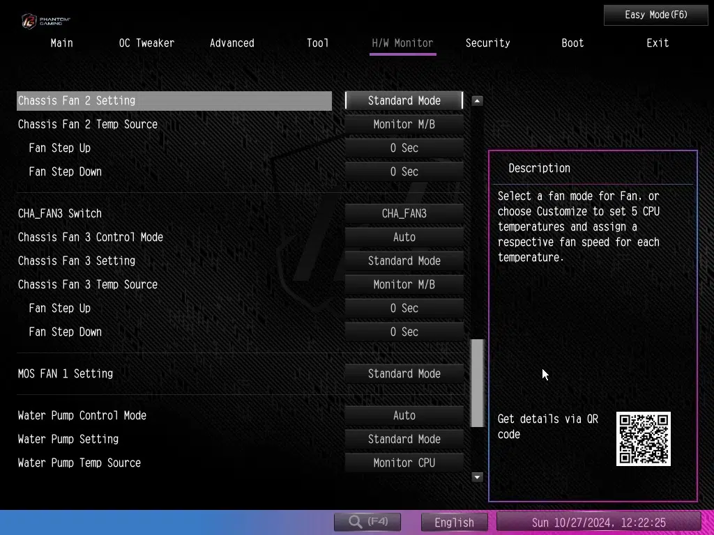 ASRock Phantom Gaming X870E NOVA WiFi motherboard: BIOS screenshot