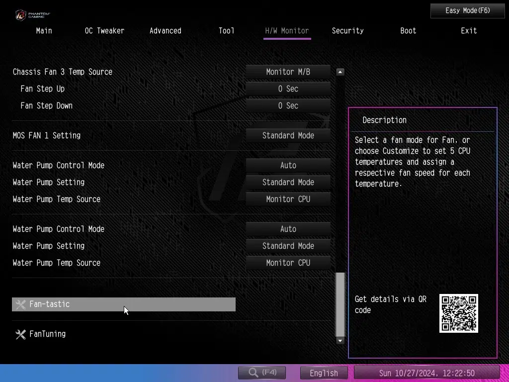 ASRock Phantom Gaming X870E NOVA WiFi motherboard: BIOS screenshot