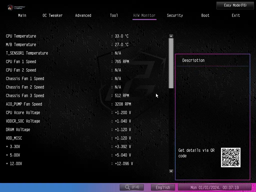 ASRock Phantom Gaming X870 RIPTIDE WiFi: BIOS