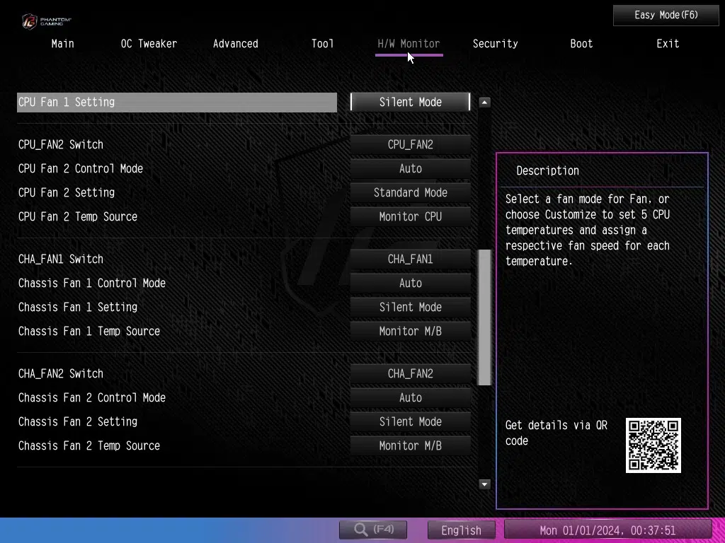 ASRock Phantom Gaming X870 RIPTIDE WiFi: BIOS