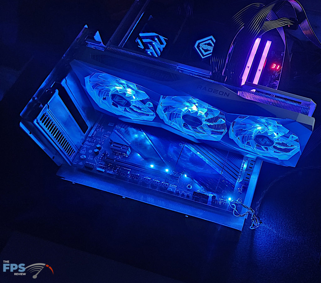 ASRock Phantom Gaming X870E NOVA WiFi motherboard: lit up-1
