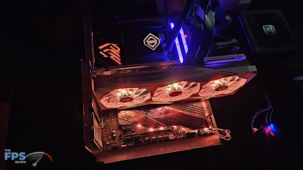 ASRock Phantom Gaming X870E NOVA WiFi motherboard: lit up -2