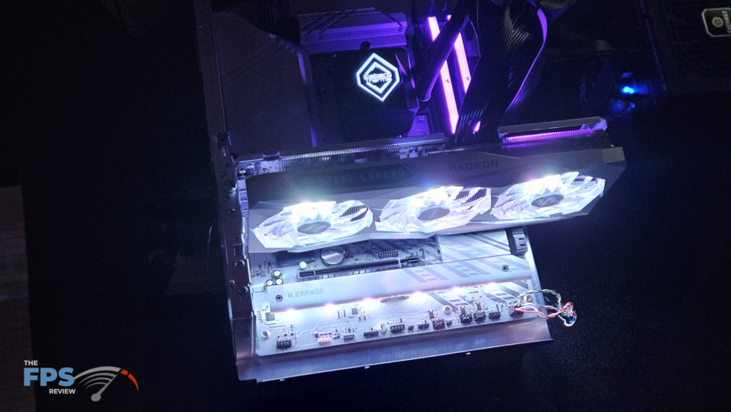 ASRock X870 Pro RS WiFi motherboard: lights