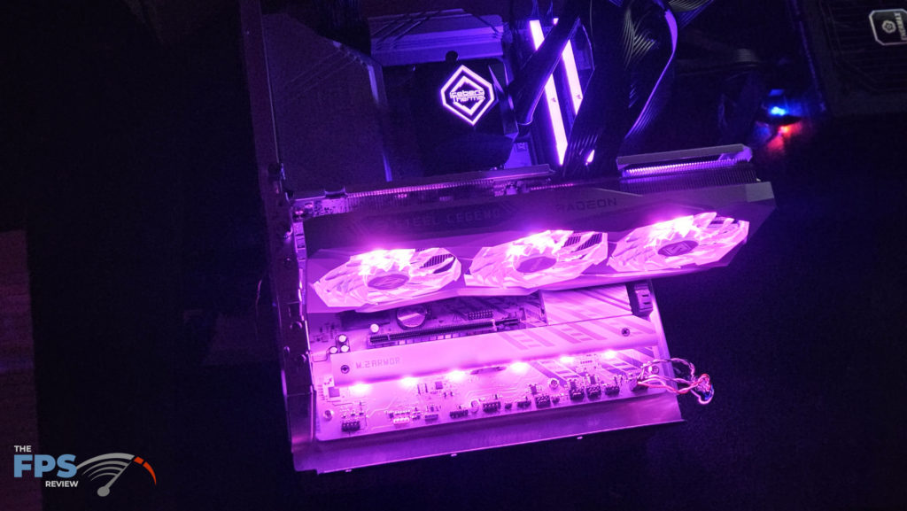 ASRock X870 Pro RS WiFi motherboard: lights
