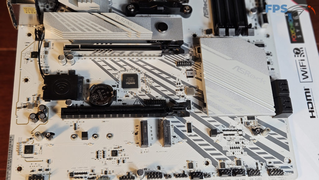 ASRock X870 Pro RS WiFi motherboard: bottom row headers