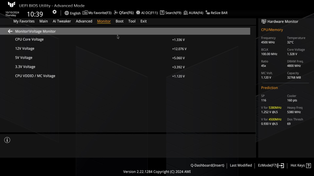 ASUS TUF GAMING X870-Plus WiFi motherboard: BIOS Screenshot