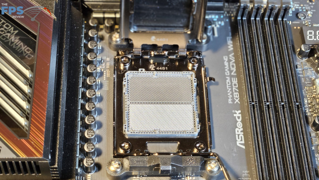 ASRock Phantom Gaming X870E NOVA WiFi motherboard: open socket