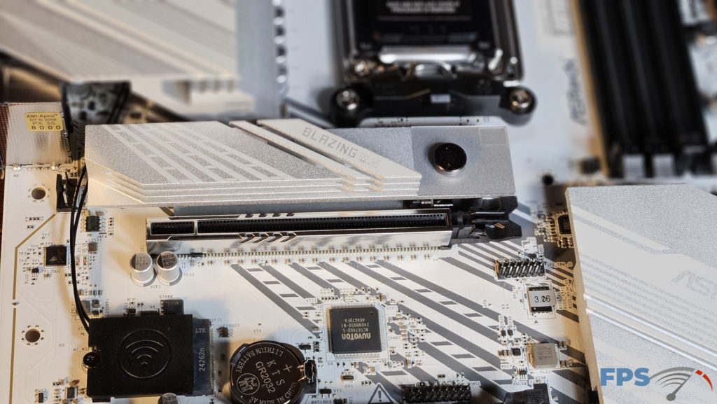ASRock X870 Pro RS WiFi motherboard: PCIe armor