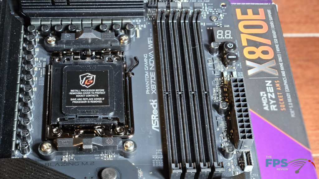 ASRock Phantom Gaming X870E NOVA WiFi motherboard: RAM slots