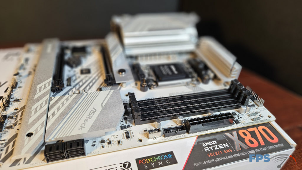 ASRock X870 Pro RS WiFi motherboard: right side view