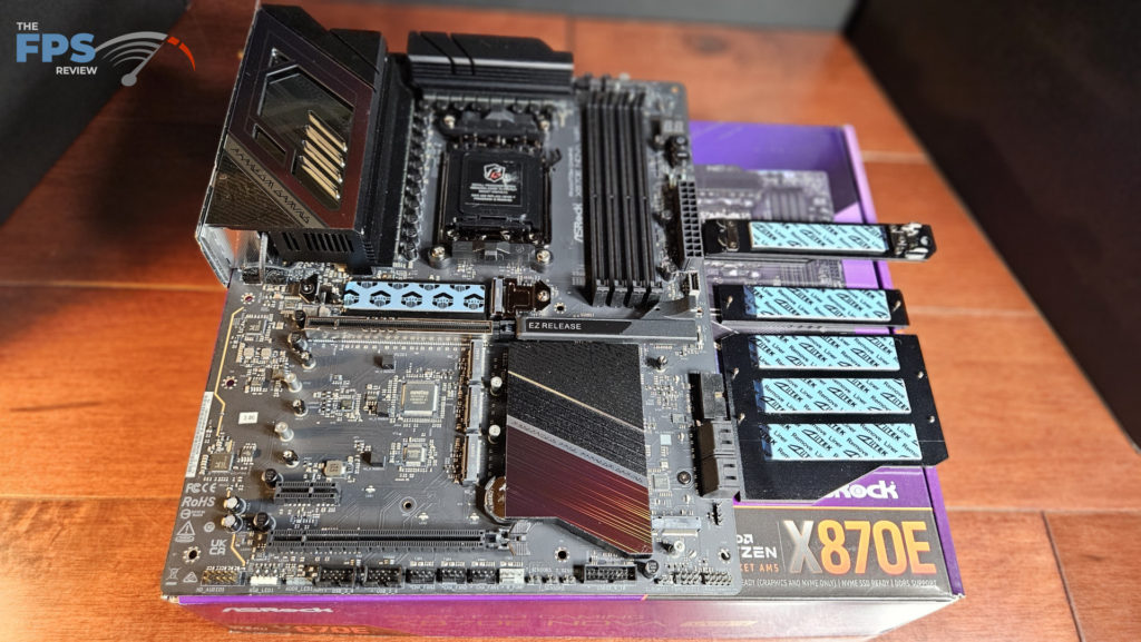 ASRock Phantom Gaming X870E NOVA WiFi motherboard: thermal pads