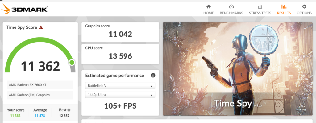 ASRock Phantom Gaming X870E NOVA WiFi motherboard: 3DMark timespy