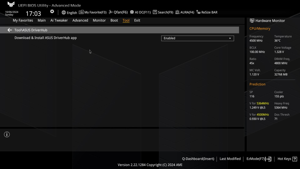 ASUS TUF GAMING X870-Plus WiFi motherboard: BIOS Screenshot