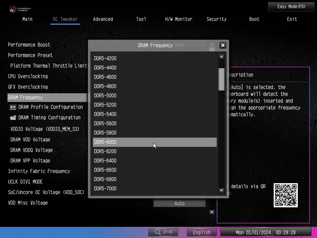 ASRock Phantom Gaming X870 RIPTIDE WiFi: BIOS