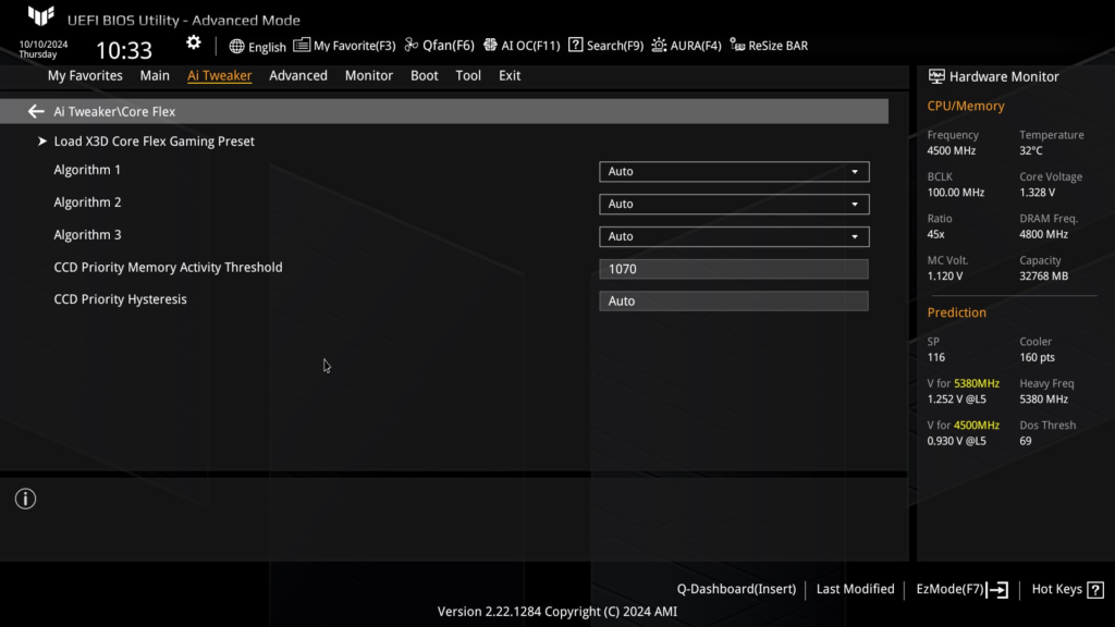 ASUS TUF GAMING X870-Plus WiFi motherboard: BIOS Screenshot