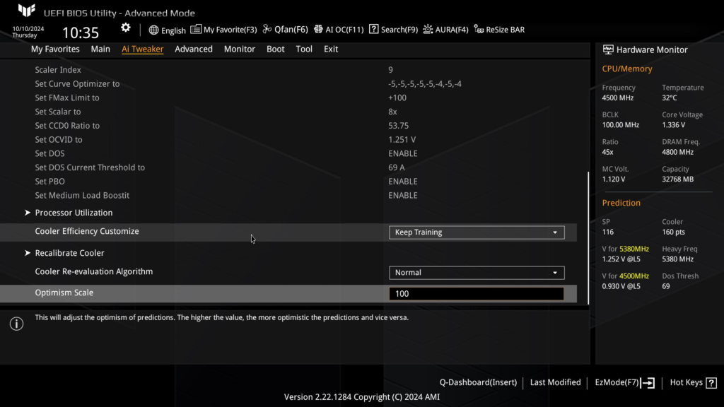 ASUS TUF GAMING X870-Plus WiFi motherboard: BIOS Screenshot