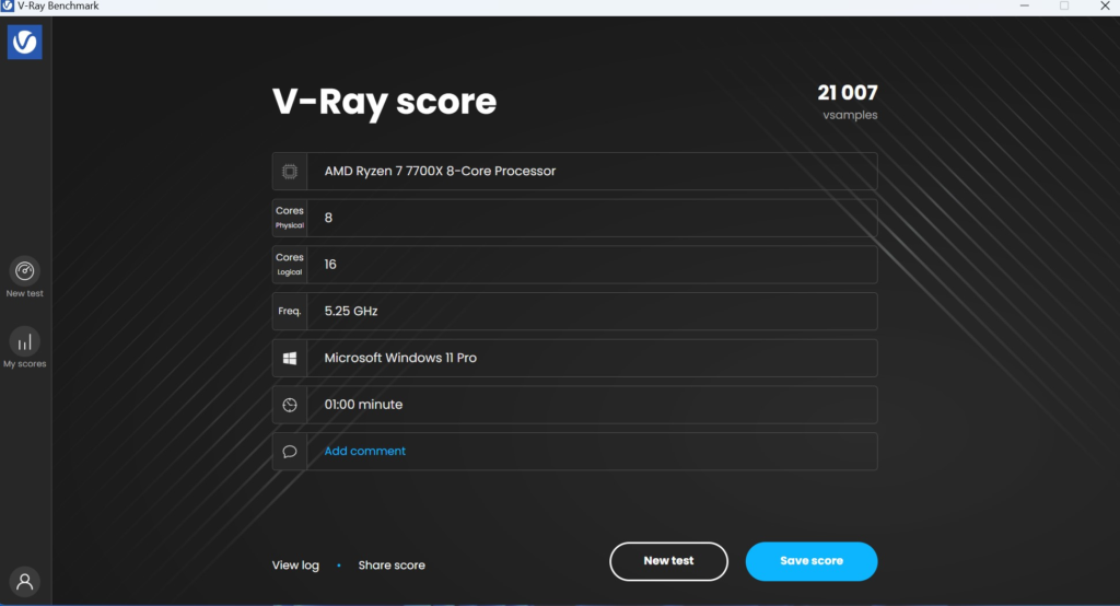 ASRock Phantom Gaming X870 RIPTIDE WiFi: VRay benchmark
