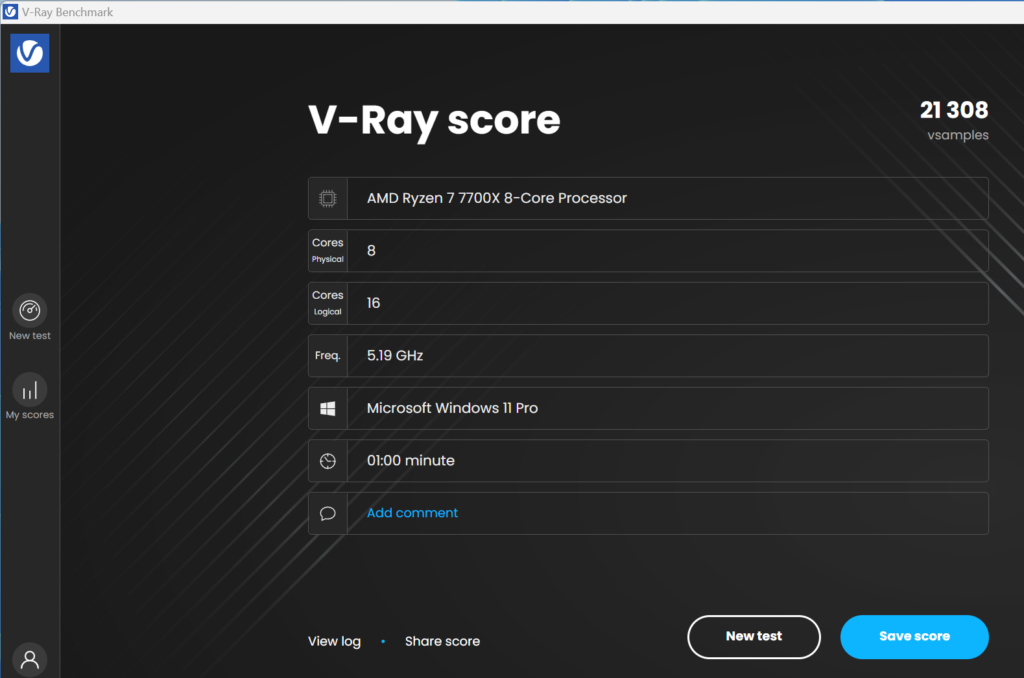 ASRock Phantom Gaming X870E NOVA WiFi motherboard: V-Ray