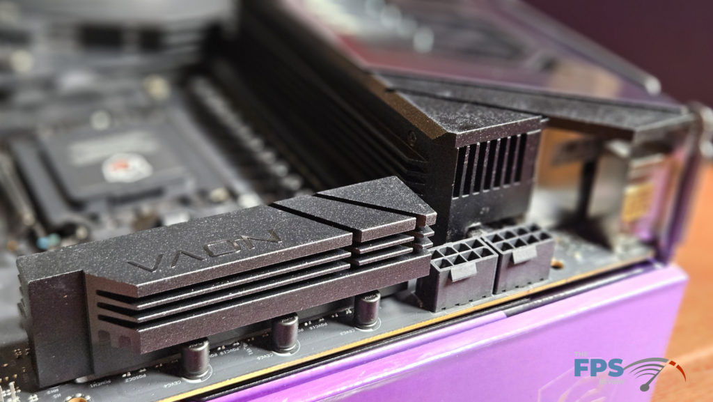ASRock Phantom Gaming X870E NOVA WiFi motherboard: VRM heatsink