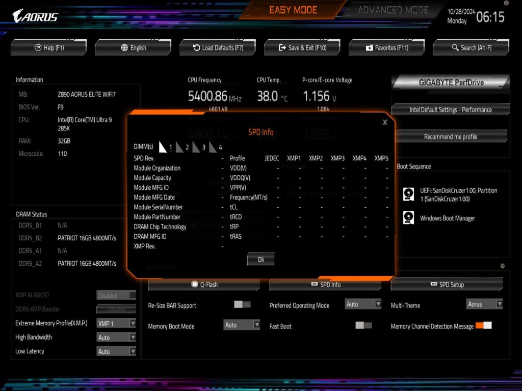 BIOS Screenshot