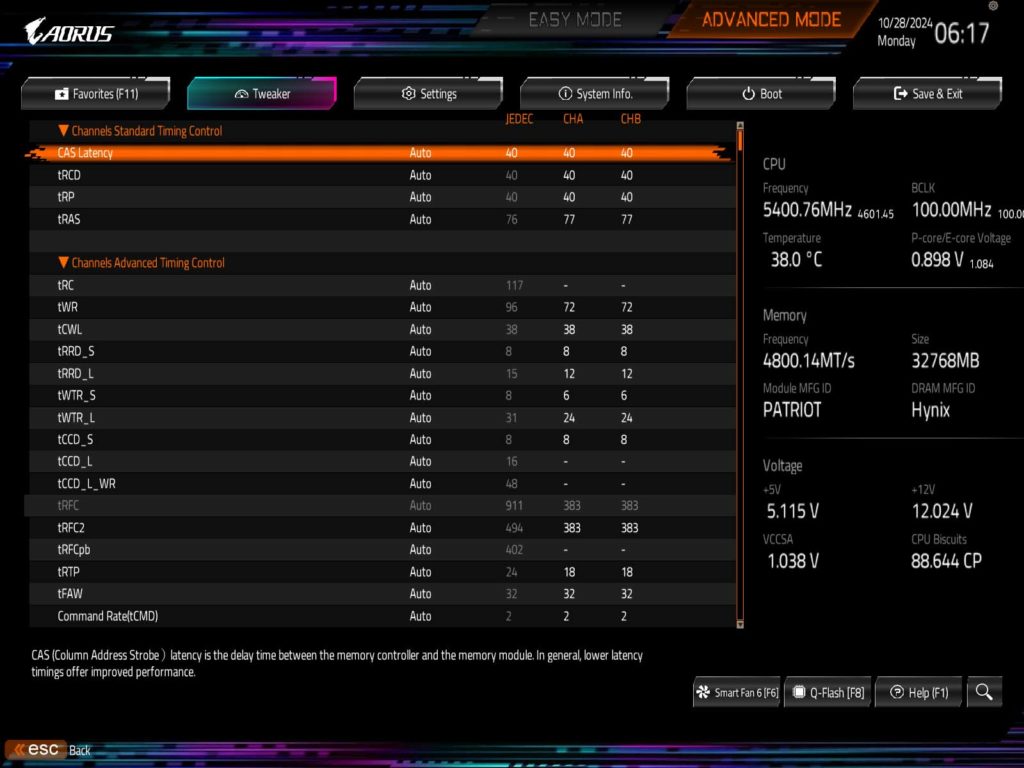 BIOS Screenshot