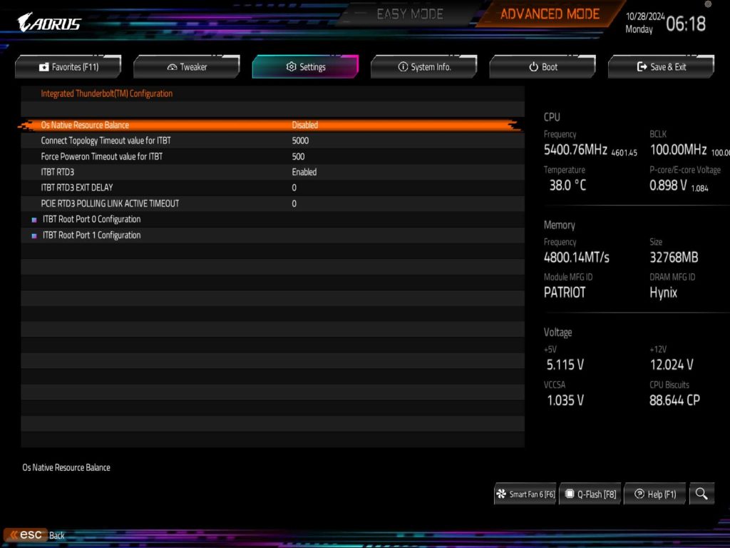 BIOS Screenshot