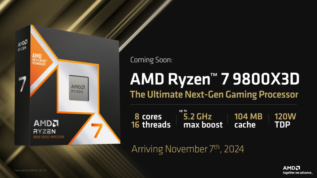 Ryzen 9800X3D Press Deck