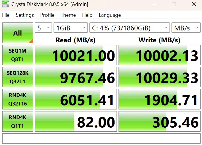 ASRock Phantom Gaming Z890M WiFi: Crystal Disk