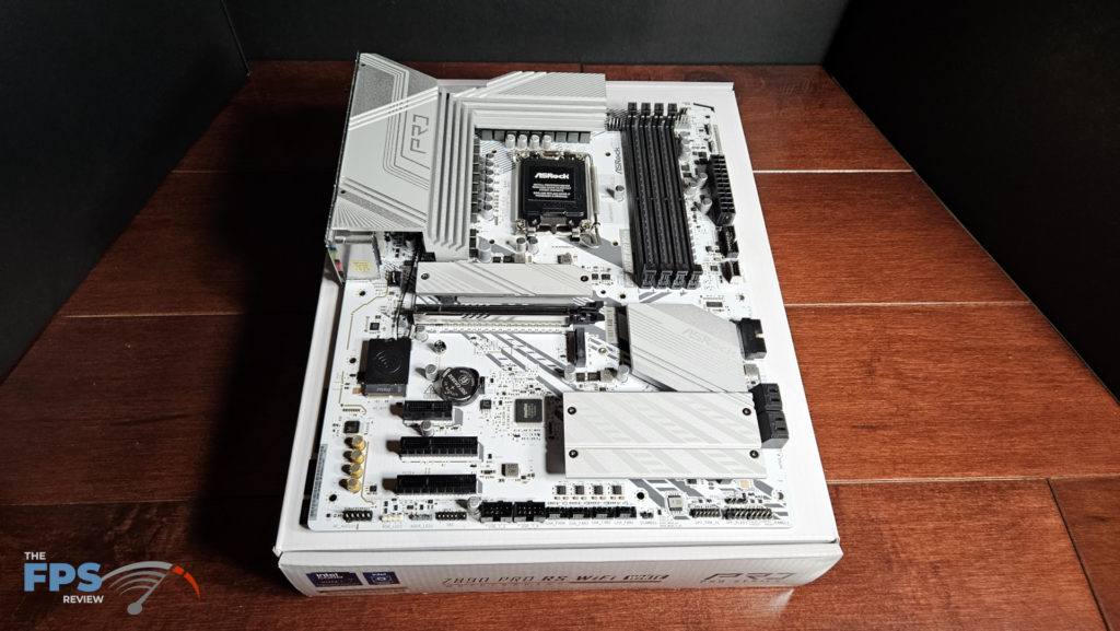 ASRock Z890 Pro RS WiFi White motherboard: full board