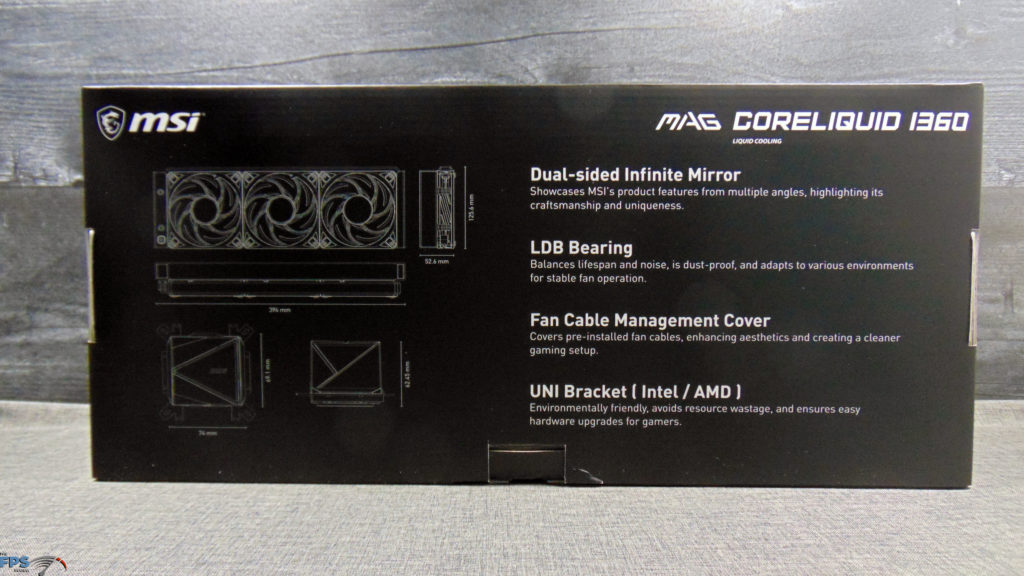 MSI MAG CORELIQUID I360 Box Back
