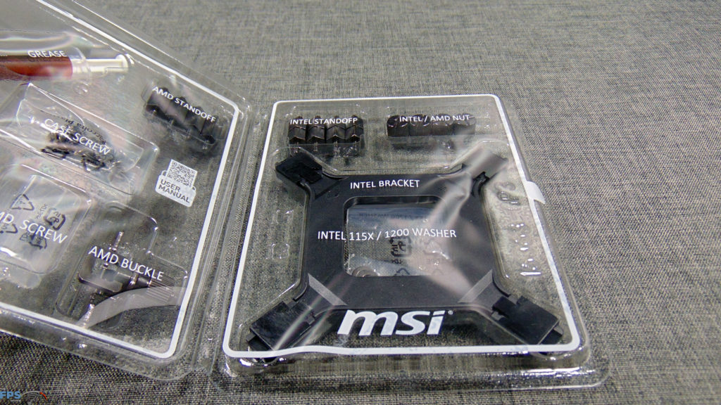 MSI MAG CORELIQUID I360 Box Contents LGA 1700 Mounting Hardware