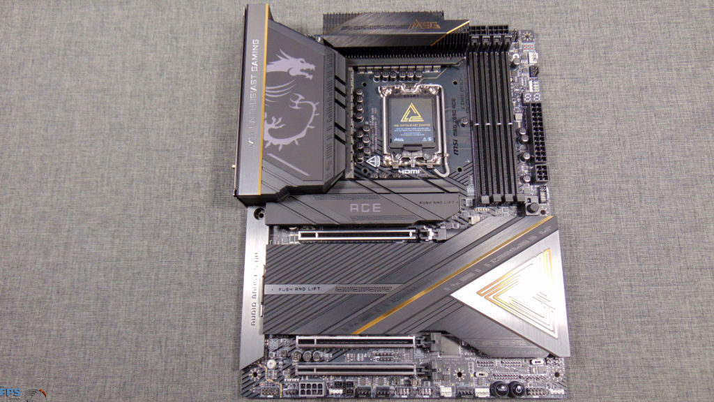 MSI MEG Z890 ACE Motherboard Top View