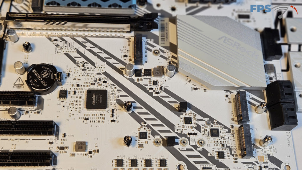 ASRock Z890 Pro RS WiFi White motherboard: expansion and storage
