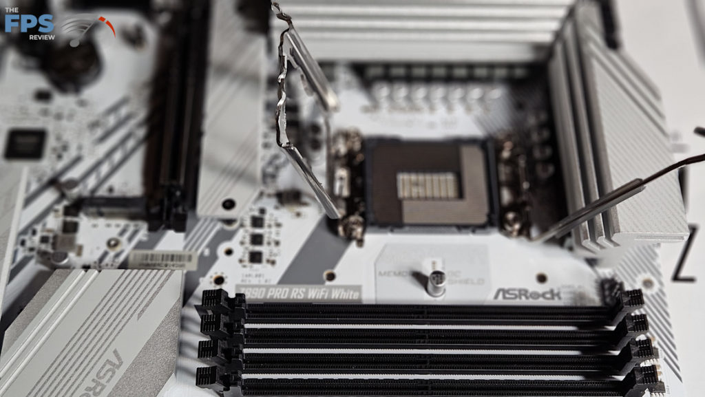 ASRock Z890 Pro RS WiFi White motherboard: socket empty