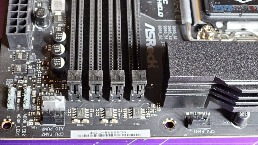 ASRock Phantom Gaming Z890M WiFi: top headers