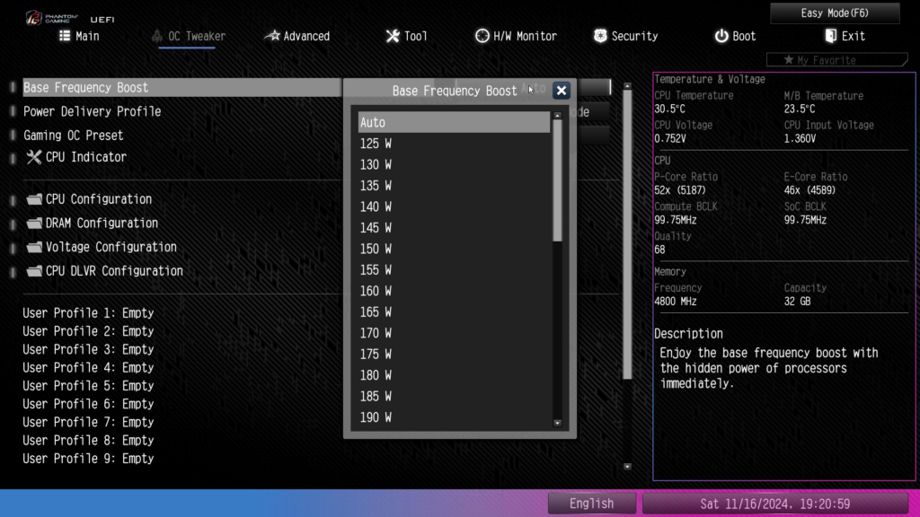 ASRock Phantom Gaming Z890M WiFi: UEFI/BIOS
