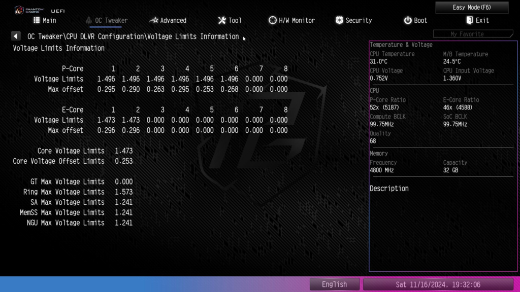ASRock Phantom Gaming Z890M WiFi: UEFI/BIOS