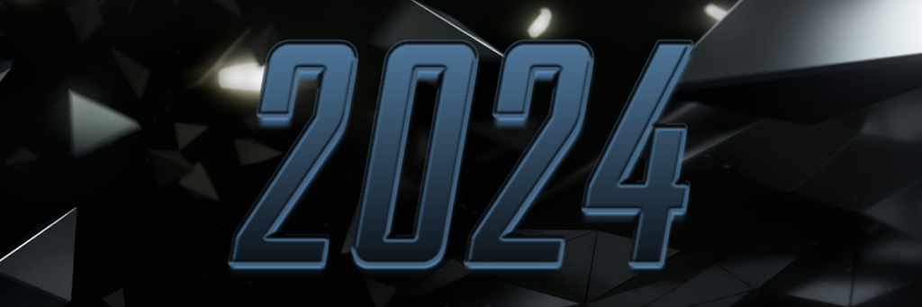 2024 Text on Dark Background