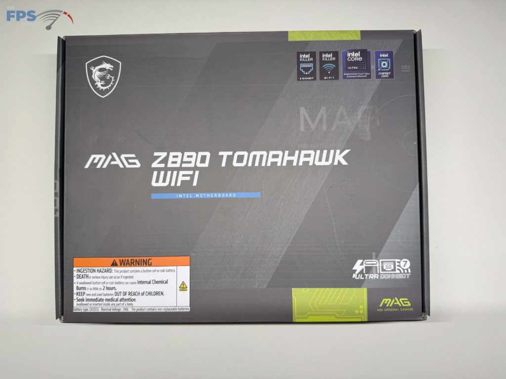 Front of box