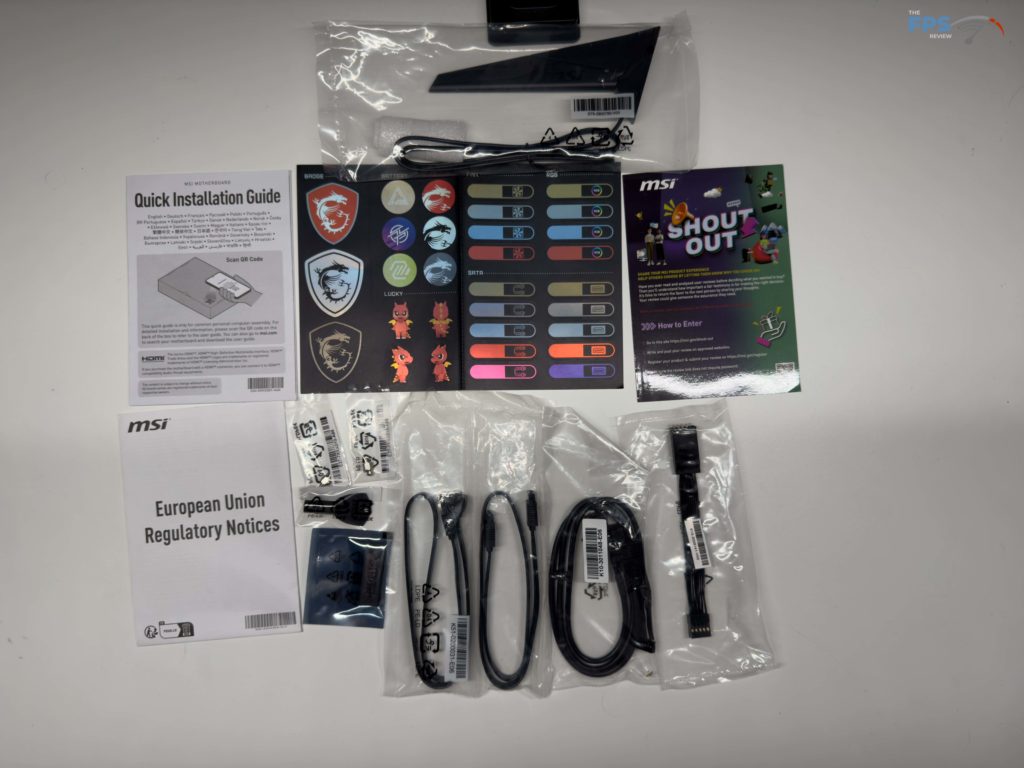 Contents of box