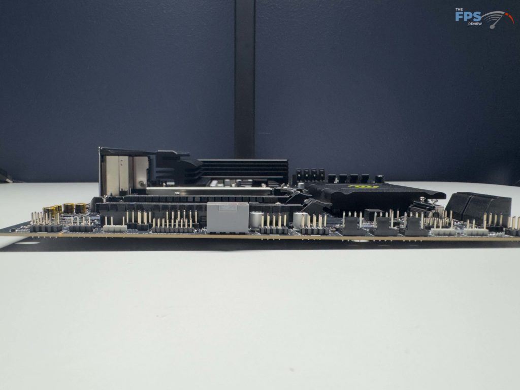 Bottom view of motherboard