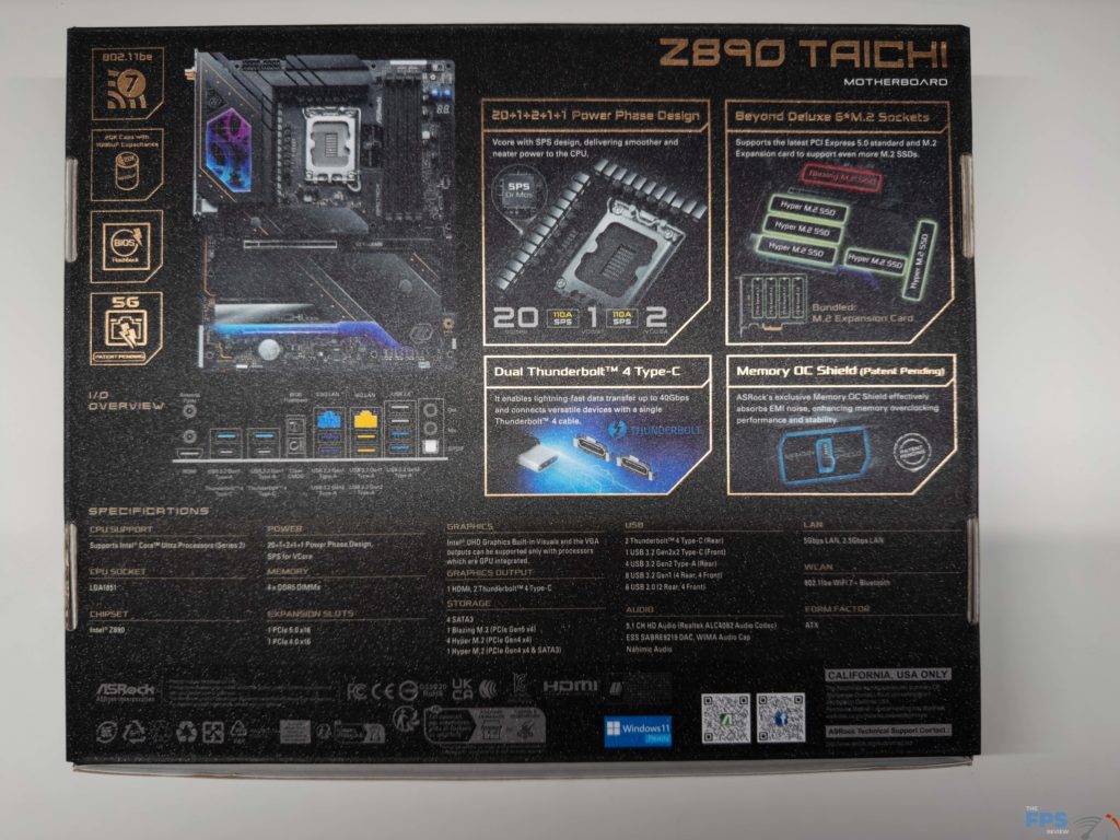 Back of box