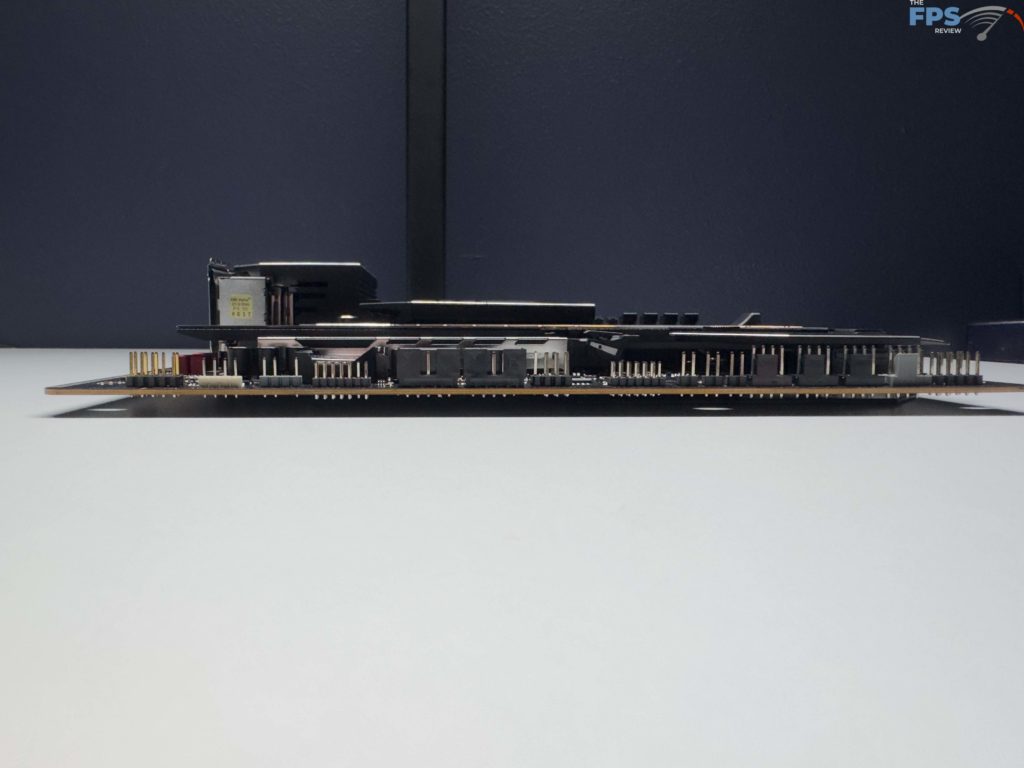 Bottom view of motherboard