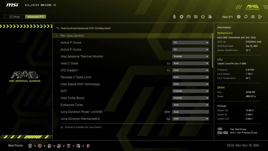 BIOS Screenshot