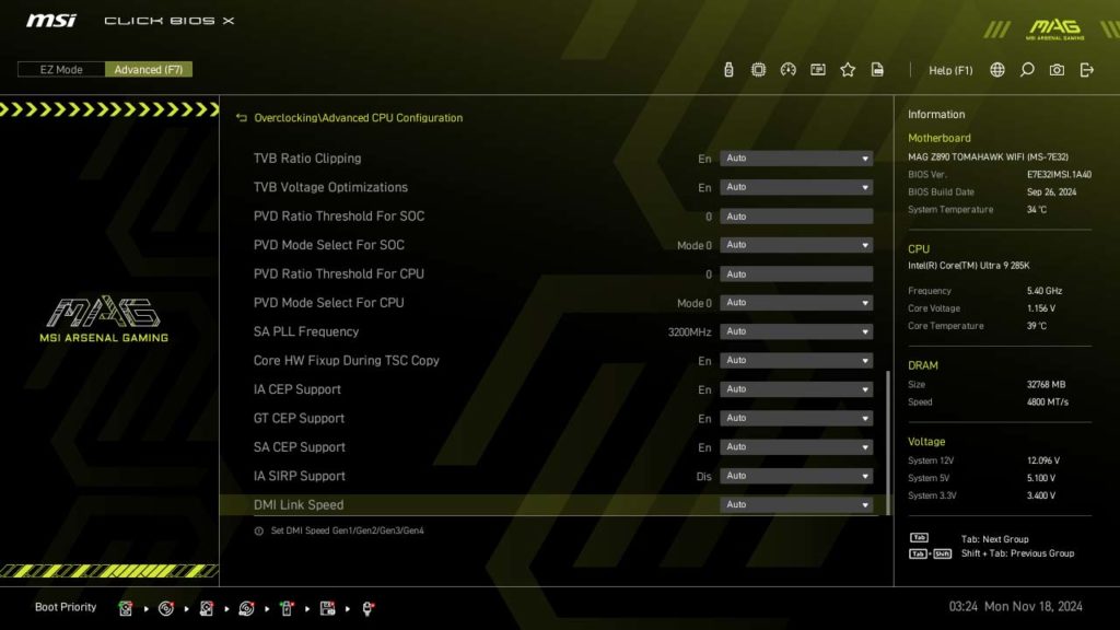 BIOS Screenshot